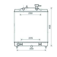 Radiatore acqua per KIA PICANTO dal 2004 al 2007