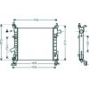 Radiatore acqua per FORD KA dal 1996 al 2008
