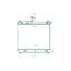 Radiatore acqua per HYUNDAI i10 dal 2010 al 2013