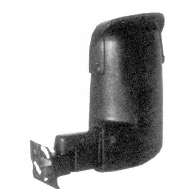 Retrovisore manuale nero braccio corto per FORD TRANSIT dal 1985 al 1991 lato sinistro guidatore Codice OEM 6831634