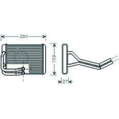 Scambiatore di calore per HYUNDAI MATRIX dal 2001 al 2005