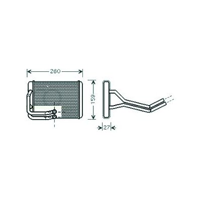 Scambiatore di calore per HYUNDAI MATRIX dal 2001 al 2005 Codice OEM 9713817000