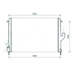 Radiatore acqua per DACIA LOGAN dal 2005 al 2008