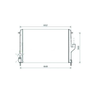 Radiatore acqua per DACIA DUSTER dal 2010 al 2013 Codice OEM 214100598R