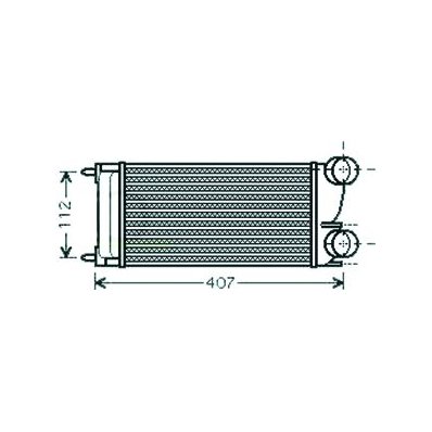 Intercooler per CITROEN C4 dal 2008 al 2010 Codice OEM 384L4