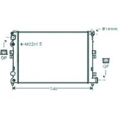 Radiatore acqua per CITROEN JUMPER dal 1994 al 2002