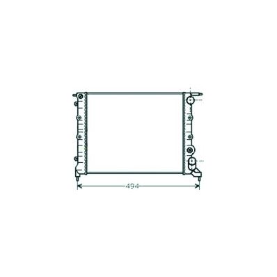 Radiatore acqua per RENAULT R21 dal 1989 al 1995 Codice OEM 7701034769