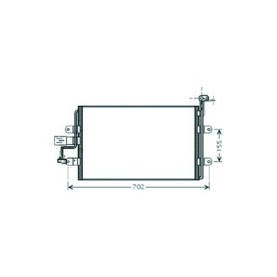 Condensatore per SEAT LEON dal 1999 al 2005 Codice OEM 1J0820413B