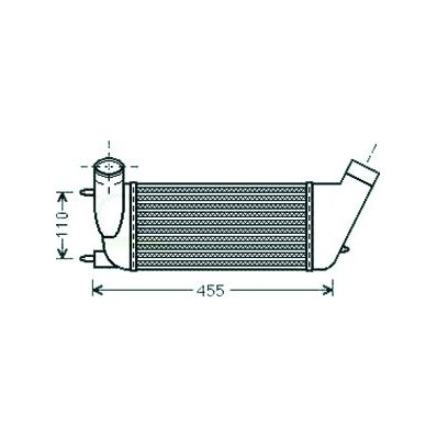 Intercooler per CITROEN C8 dal 2002 al 2014 Codice OEM 1440068680