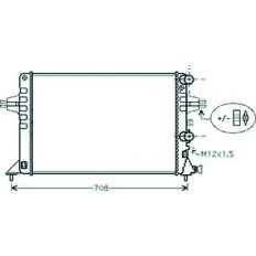 Radiatore acqua per OPEL ASTRA G dal 1998 al 2004