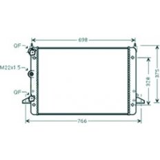 Radiatore acqua per FORD GALAXY dal 2000 al 2006