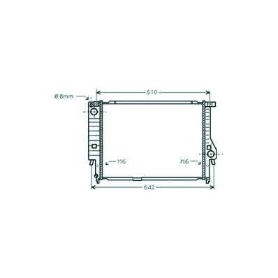 Radiatore acqua per BMW 3 E36 dal 1991 al 1998 Codice OEM 17112244753