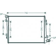 Radiatore acqua per SEAT LEON dal 2005 al 2009