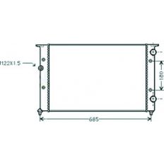Radiatore acqua per VOLKSWAGEN PASSAT dal 1988 al 1993