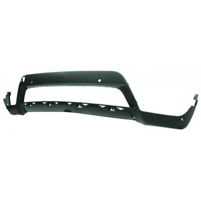 Paraurto anteriore nero inferiore con fori sensore per BMW X5 E70N dal 2010 al 2013 Codice OEM 51117222382