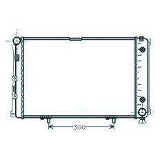 Radiatore acqua per MERCEDES-BENZ 190 W201 dal 1983 al 1993