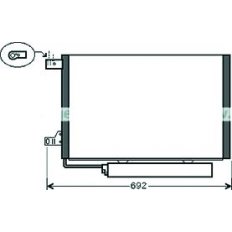 Condensatore per MERCEDES-BENZ A W169 dal 2004 al 2008