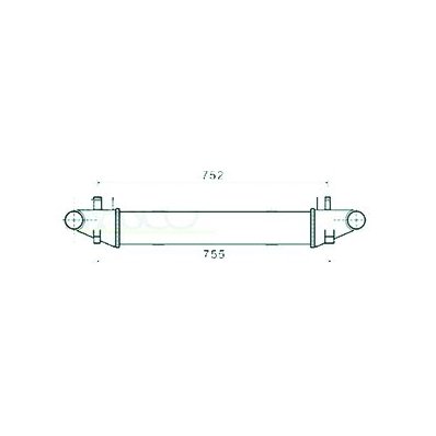 Intercooler per MERCEDES-BENZ E dal 2009 al 2013 Codice OEM 204-500-0500