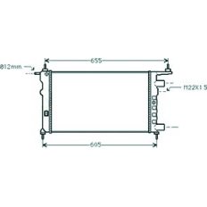 Radiatore acqua per OPEL CORSA B dal 1997 al 2000