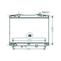 Radiatore acqua per KIA SORENTO dal 2002 al 2006