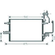 Condensatore per OPEL MERIVA dal 2003 al 2006