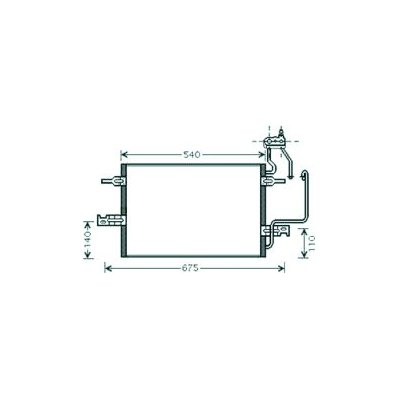 Condensatore per OPEL MERIVA dal 2003 al 2006 Codice OEM 13128931