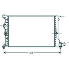 Radiatore acqua per CITROEN XANTIA dal 1993 al 1998