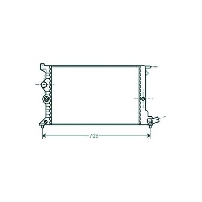 Radiatore acqua per CITROEN XANTIA dal 1993 al 1998 Codice OEM 1301N9