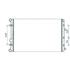 Radiatore acqua per VOLKSWAGEN FOX dal 2004 al 2011