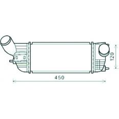 Intercooler per CITROEN C5 dal 2008