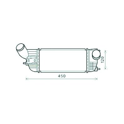 Intercooler per CITROEN C5 dal 2008 Codice OEM 0384N4