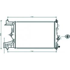 Radiatore acqua per OPEL ZAFIRA dal 2016