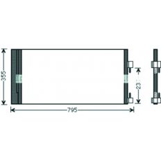 Condensatore per RENAULT LAGUNA dal 2007 al 2010