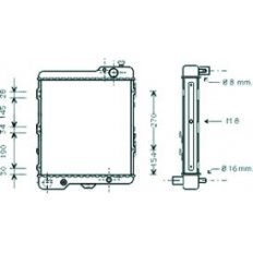 Radiatore acqua per AUDI 80 dal 1991 al 1994