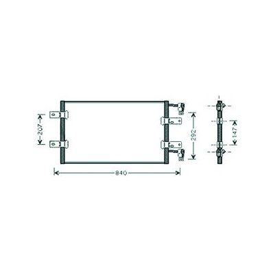 Condensatore per OPEL VIVARO dal 2006 al 2014 Codice OEM 2765000QAH