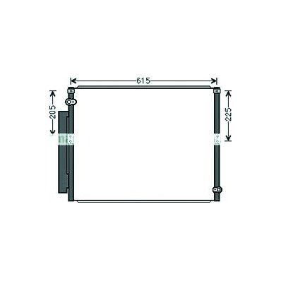 Condensatore per TOYOTA LAND CRUISER dal 1996 al 2002 Codice OEM 88461-60100