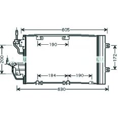 Condensatore per OPEL ASTRA H dal 2004 al 2007