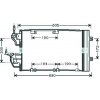 Condensatore per OPEL ASTRA H dal 2004 al 2007