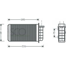 Scambiatore di calore per FIAT MAREA dal 1996 al 2002