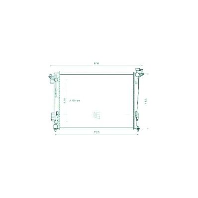 Radiatore acqua per HYUNDAI TUCSON dal 2004 al 2015 Codice OEM 253102S550