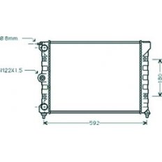 Radiatore acqua per VOLKSWAGEN POLO dal 1981 al 1990