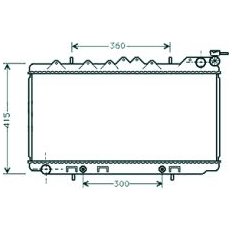 Radiatore acqua per NISSAN PRIMERA P10 dal 1990 al 1996