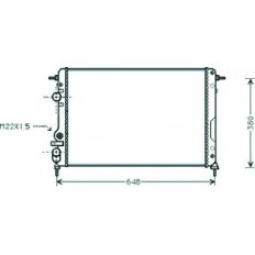 Radiatore acqua per RENAULT SCENIC dal 1996 al 1999