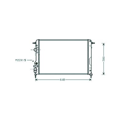 Radiatore acqua per RENAULT MEGANE dal 1995 al 1999 Codice OEM 7700425842