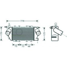 Intercooler per OPEL VECTRA B dal 1995 al 1999