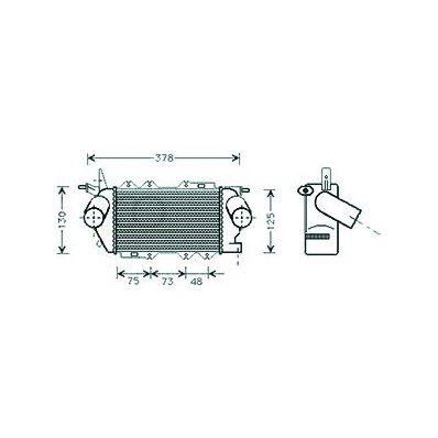 Intercooler per OPEL VECTRA B dal 1995 al 1999 Codice OEM 52479128