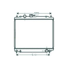 Radiatore acqua per MITSUBISHI PAJERO dal 1991 al 1997