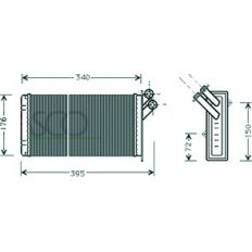 Scambiatore di calore per CITROEN JUMPY dal 1995 al 2003