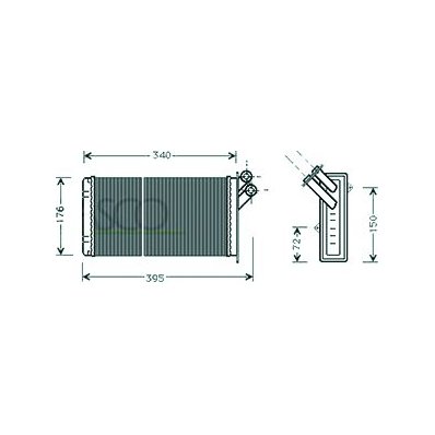 Scambiatore di calore per FIAT ULYSSE dal 1994 al 2002 Codice OEM 6448A7