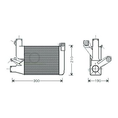 Intercooler per BMW 5 E39 dal 1995 al 2000 Codice OEM 17512246031